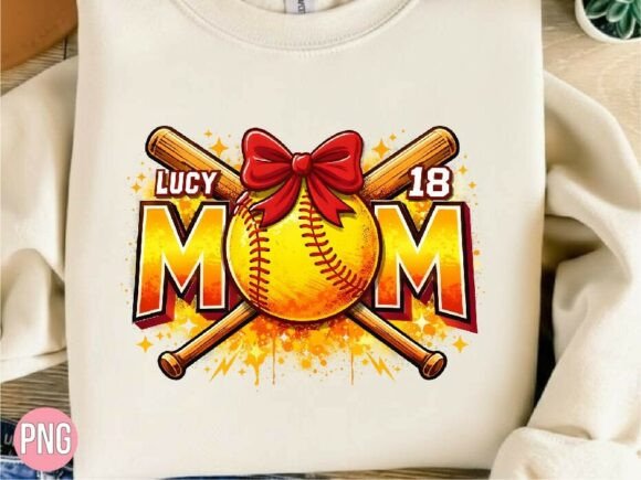 Download Softball Mom Custom Name Bats PNG - Mom custom Collection