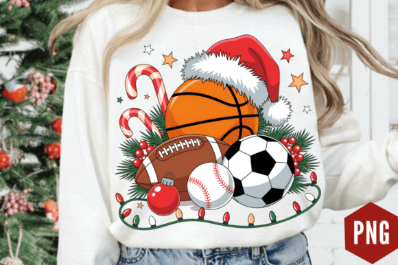 Download Christmas Sport Balls Sublimation Design - Premium Resources